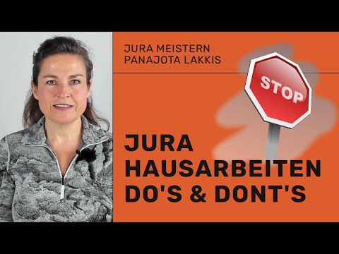 Jura Hausarbeiten: Do&#039;s &amp; Dont&#039;s